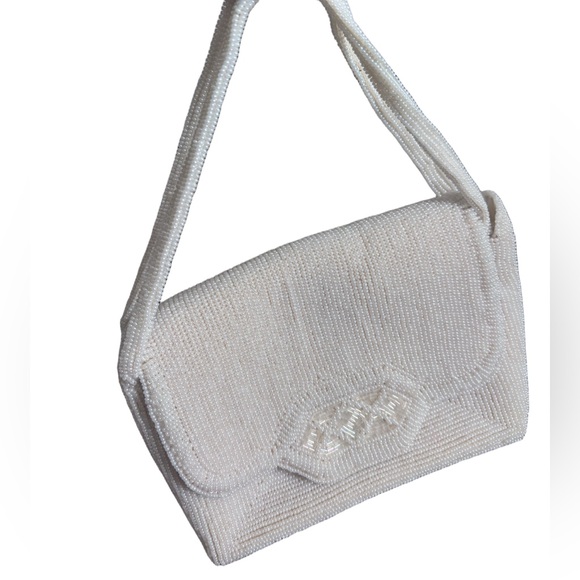 Coquette Vintage bridal Beaded Evening Purse – Ivory - Picture 4 of 8